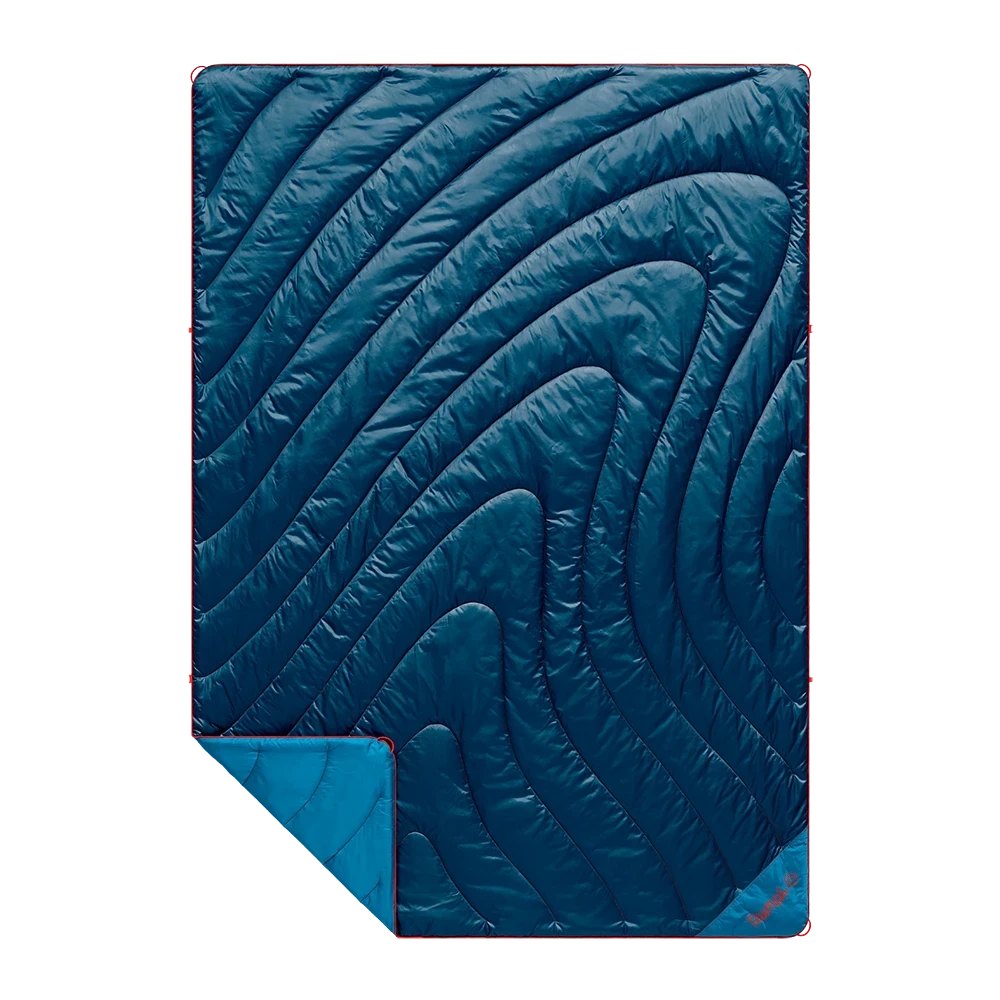 Rumpl Original Puffy Blanket in the Deepwater colour
